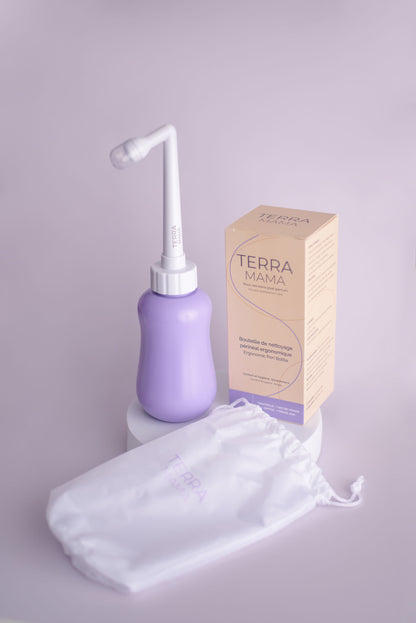 Terra Mama ergonomic postpartum peri bottle