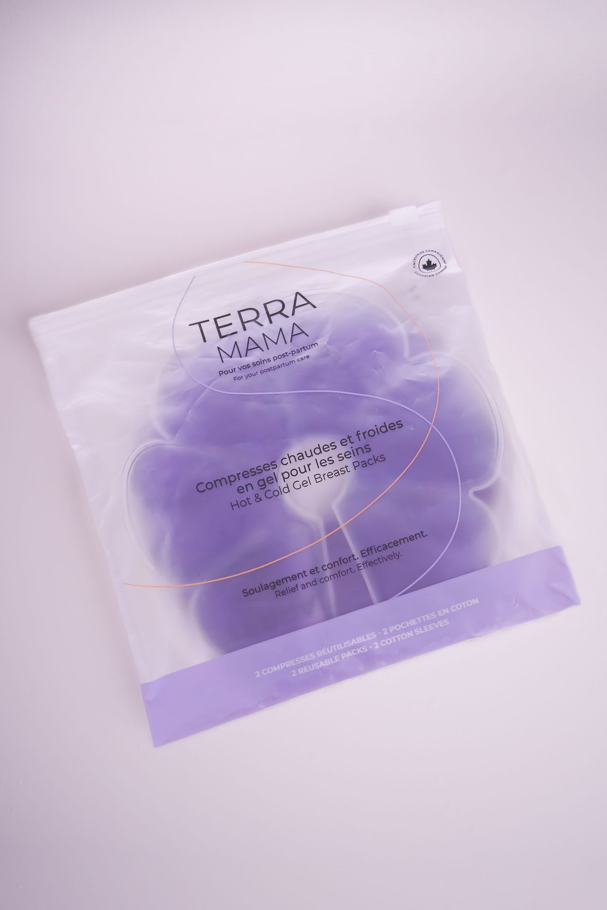 TerraMama hot and cold breast gel packs 
TerraMama  Compresses chaudes et froides pour les seins