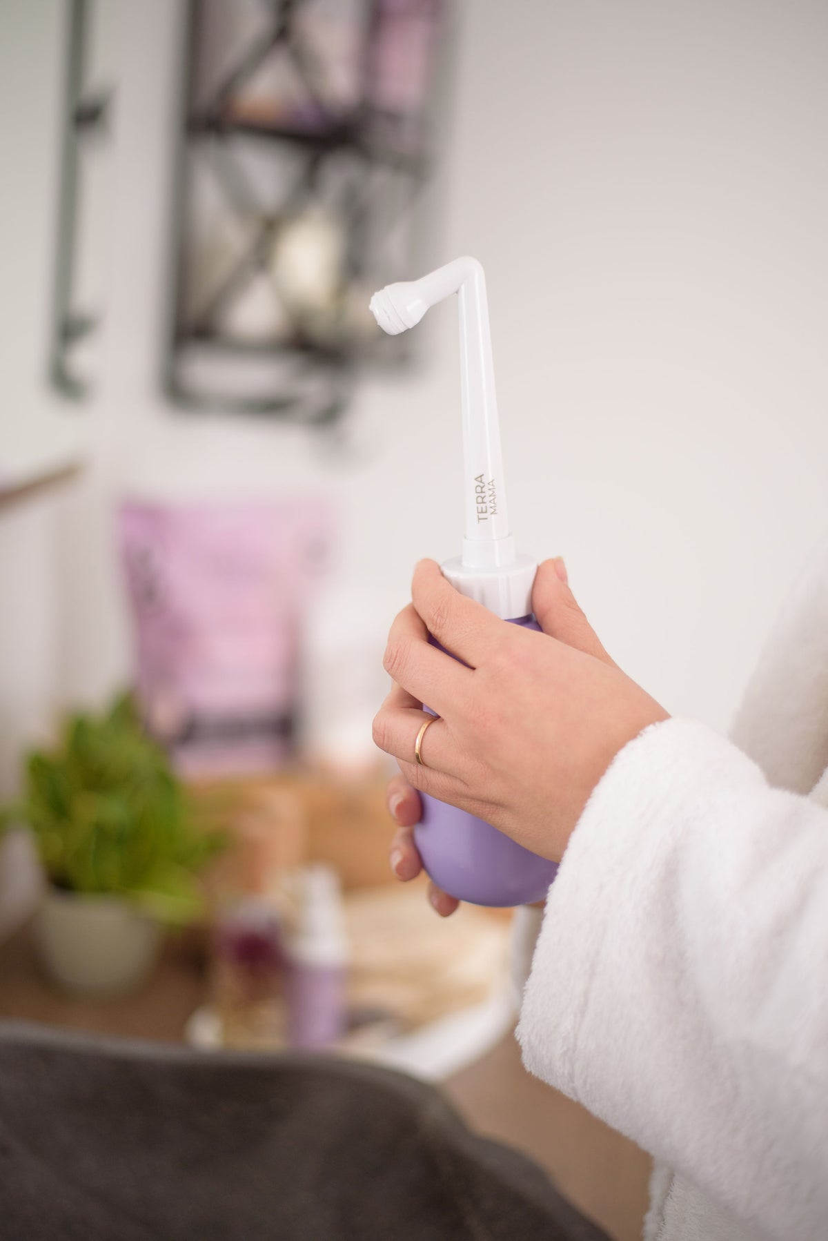 Terra Mama ergonomic postpartum peri bottle