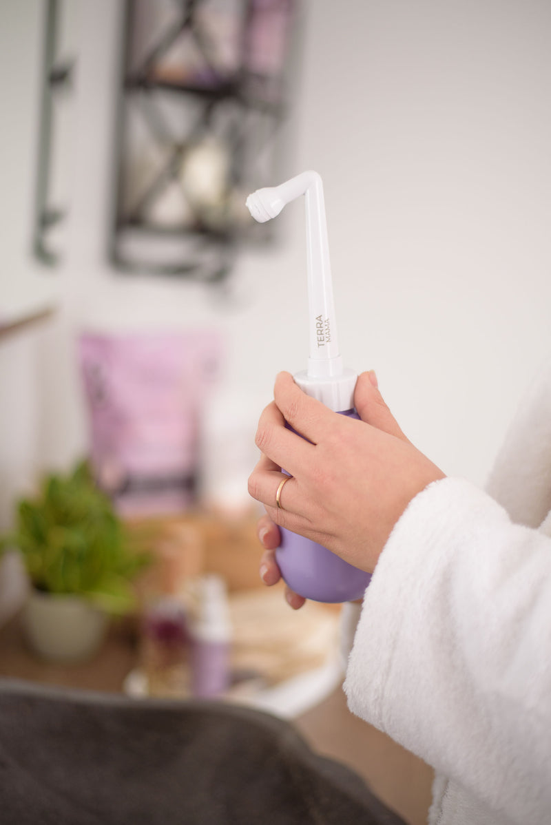 Terra Mama ergonomic postpartum peri bottle