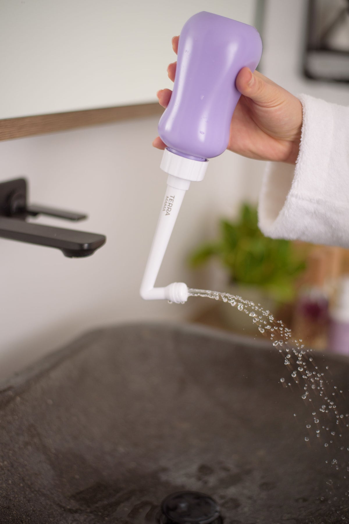 Terra Mama ergonomic postpartum peri bottle